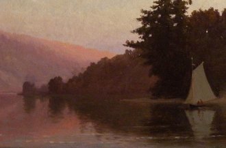 John Barrow - Fall Brook Point in Other Days