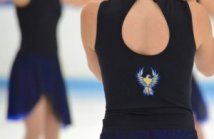 Phoenix Synchronized Skating Intermediate team,  New practice skirt and leotard back embroidery,  The Line Up