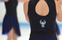 Phoenix Synchronized Skating Intermediate team, New practice skirt and leotard back embroidery, The Line Up