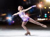 Little girl Figure Skating