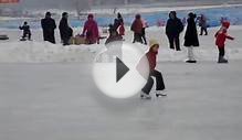 Future Olympian? Little girl figure skating.