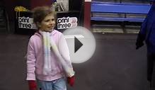 Little girl figure skating